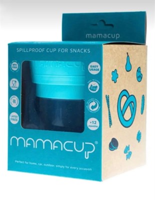 MamaCup Dökülmeyi Önleyen Atıştırmalık Kabı - Turkuaz